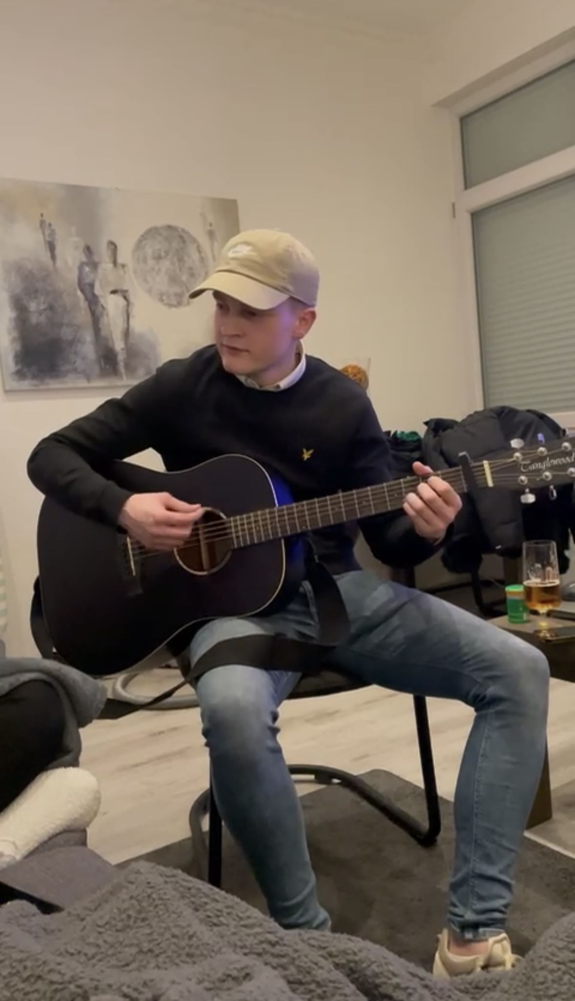 Jelmer met gitaar